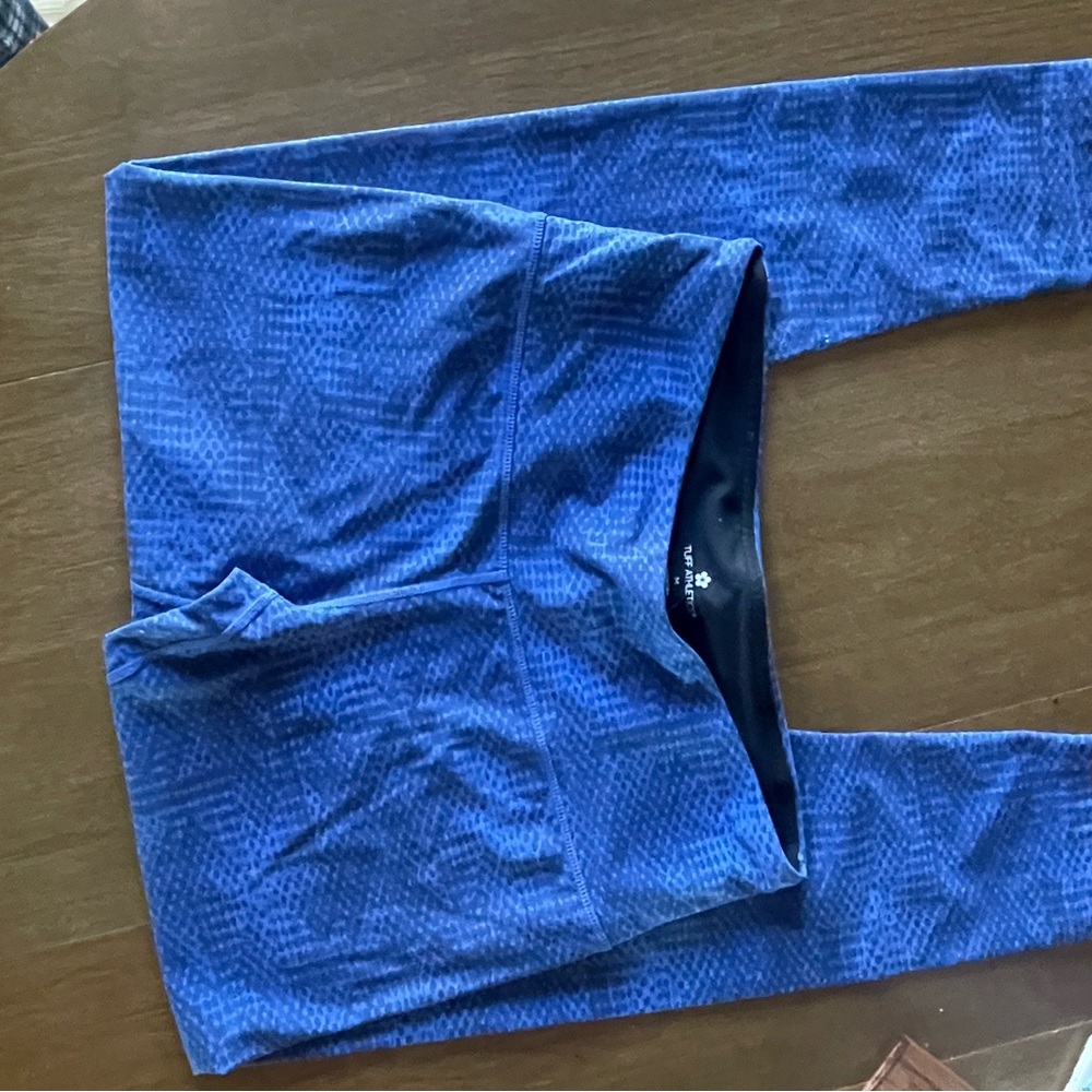 Tuff Athletics Blue Patterned Leggings